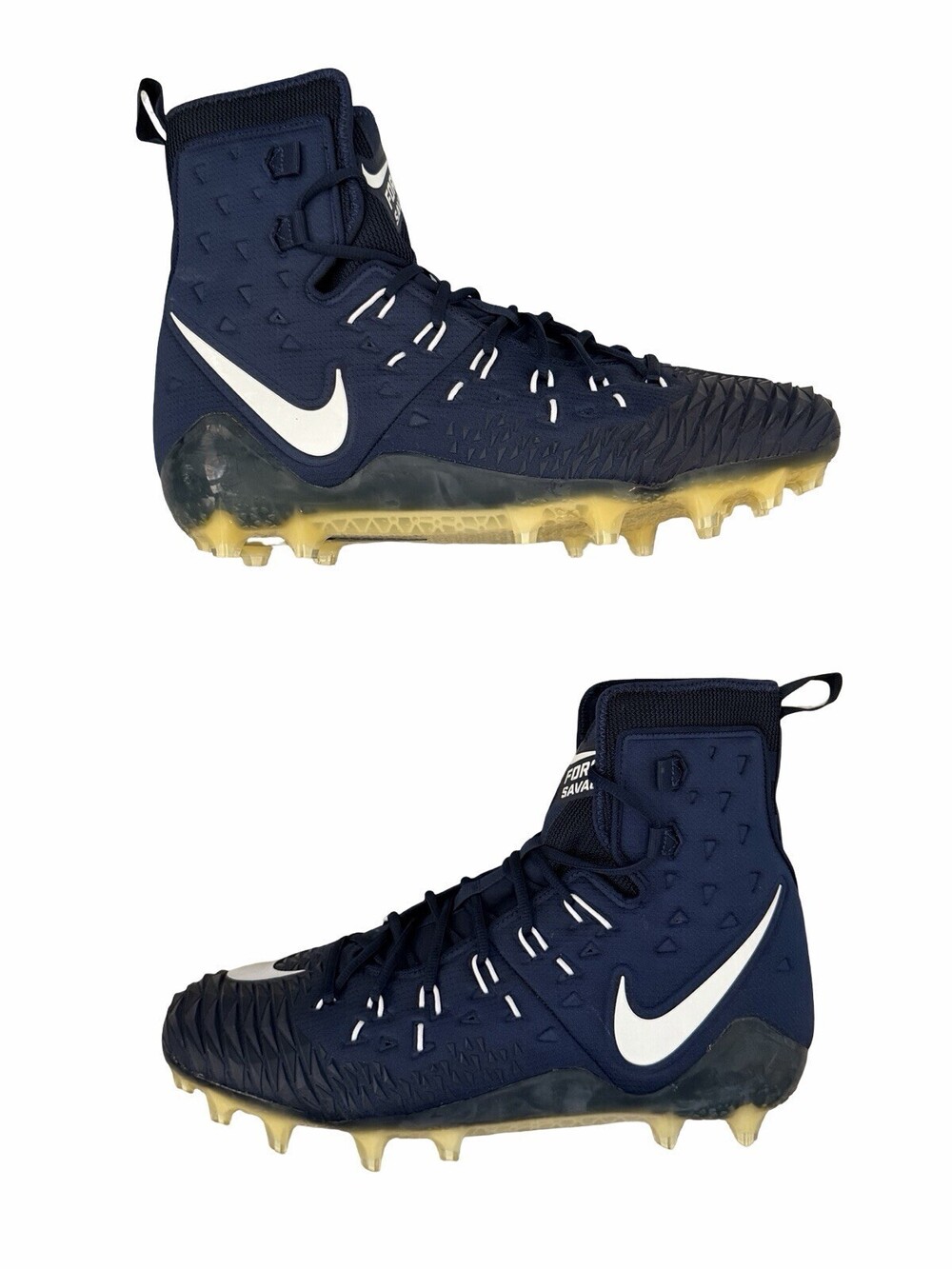 Size 16 Nike Force Savage Elite TD Football Cleats Navy White 918345-414